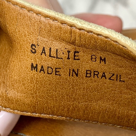 VTG Y2K Victorias Secret Allie Square Toe Wood Platform Clog Sandal 8 Bohemian - Picture 11 of 16